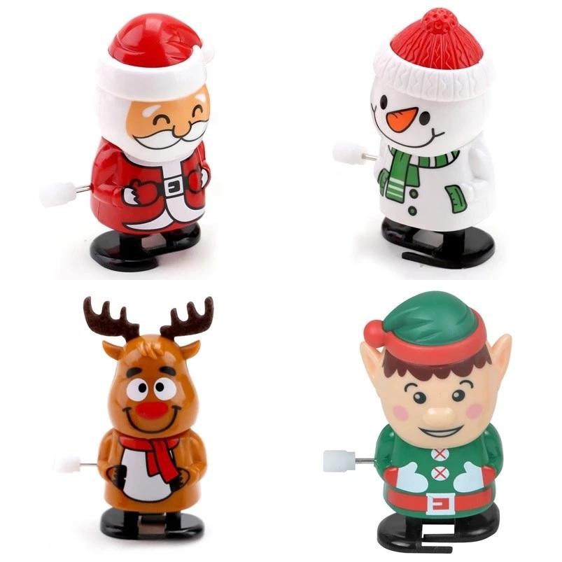 Giáng Sinh Dễ Thương Gsnowman Đồng Hồ Đồ Chơi Halloween Gió Lên Zombie Đồ Chơi Để Bàn Trang Trí