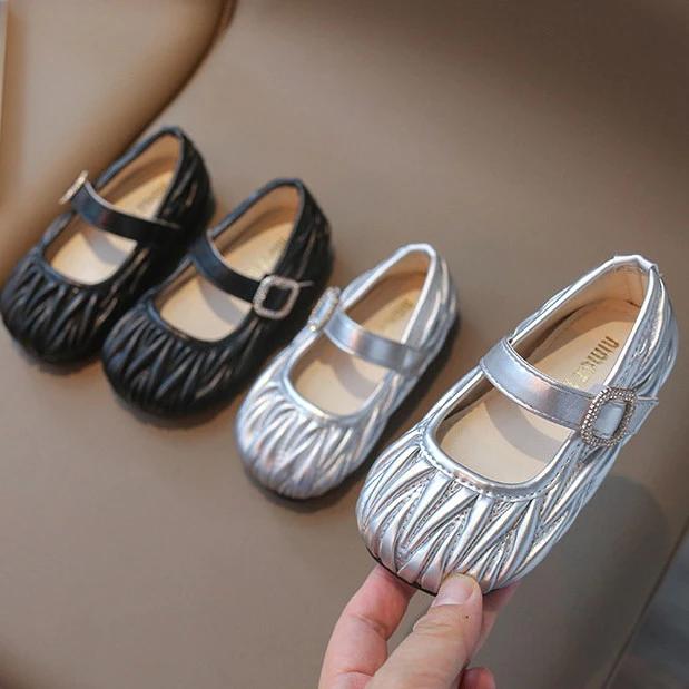 Giày búp bê da lượn sóng siêu mềm cho bé gái êm chân chuẩn from MG thời trang sz21-25