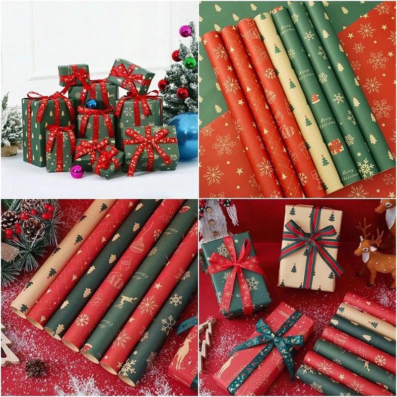 Giấy gói Giáng sinh Hộp quà đầy màu sắc Bao bì Quà tặng Giáng sinh Gói quà tặng Vật tư