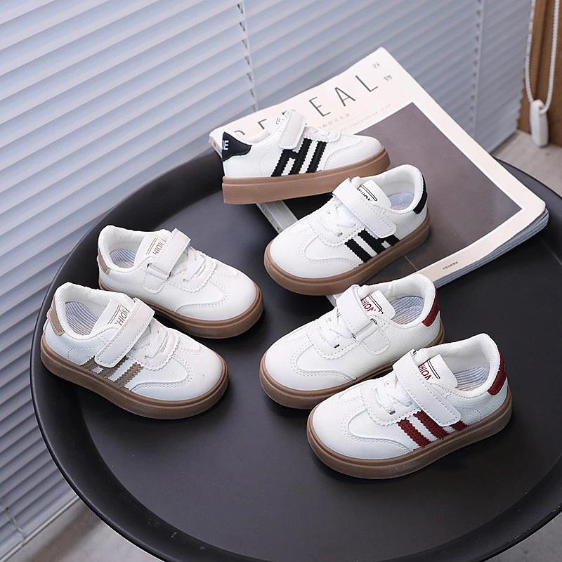 Giày thể thao NKIE 2 sọc thời trang cho bé trai bé gái sz21-26