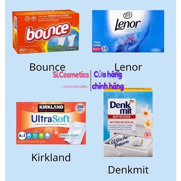 GIẤY THƠM QUẦN ÁO DENKMIT / LENOR / BOUNCE / KIRKLAND DÙNG CHO MÁY SẤY, GIẤY THƠM QUẦN ÁO