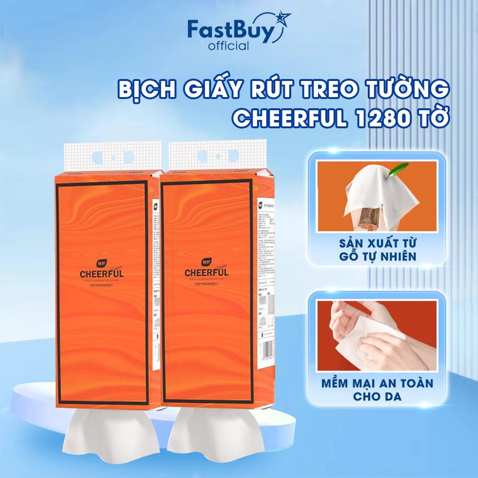 Giấy Vệ Sinh Đa Năng, Giấy Lau Đa Năng 4 Lớp 1280 Tờ Giấy, Chất Liệu Gỗ Nguyên Sinh Mềm Mại Thân Thiện Với Làn Da
