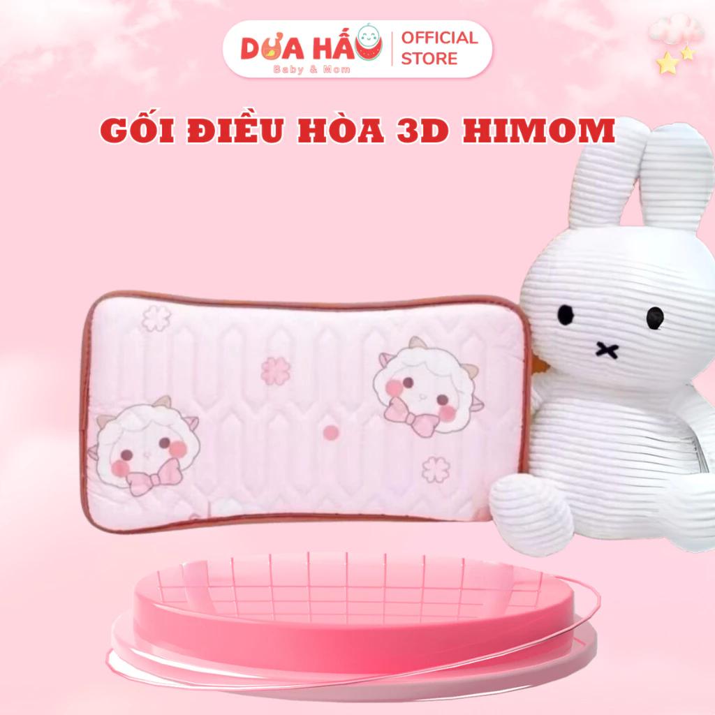 Gối Điều Hòa 3D Himom Có Lớp Lót Lưới Thoáng Mát Và Êm Ái Cho Bé Trai/Gái Kích Thước 20cm x 37cm