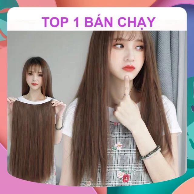 [HÀNG CAO CẤP] TÓC GIẢ KẸP DẢI 5 BẤM CHO NỮ DÀI 55-60CM