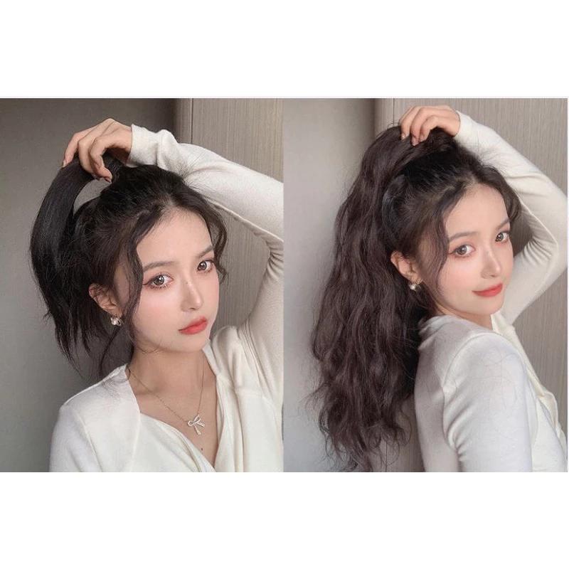 ❤️HÀNG HOT❤️ BUỘC XÙ VÀ NGOẶM XÙ TÓC GIẢ 55-60CM
