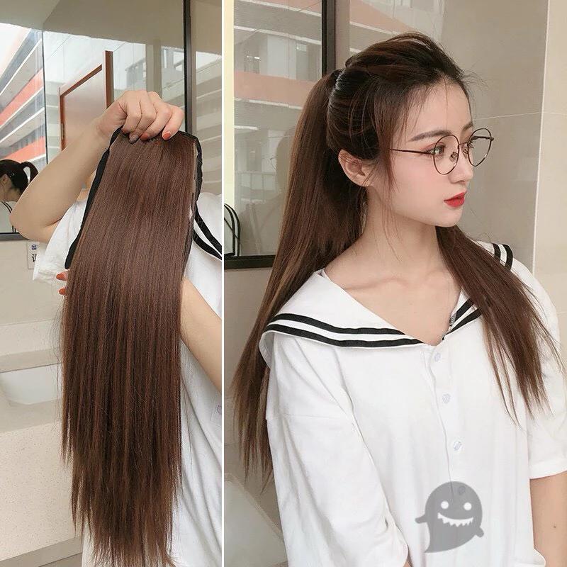 [HÀNG SIÊU CẤP] CỘT TÓC GIẢ THẲNG ĐỦ MÀU ĐỦ ĐỘ DÀI CHẤT TƠ HÀN QUỐC CÓ CÀI VÀ BUỘC CHẮC CHẮN