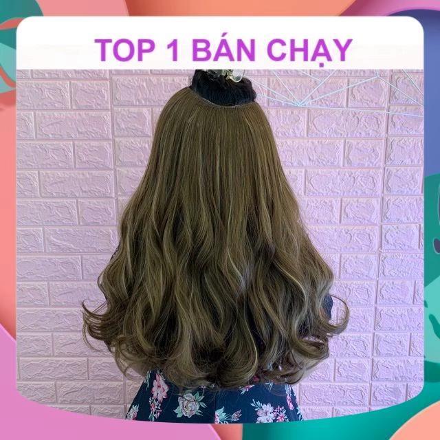 [HÀNG SIÊU CẤP] KẸP DẢI TÓC GIẢ CHO NỮ XOĂN DÀY 200GRAM BAO ĐẸP