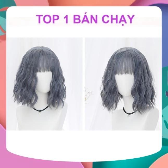 [HÀNG SIÊU CẤP TẶNG XỊT DƯỠNG, LƯỚI TRÙM] TÓC GIẢ BỘ LƯỚI HOA SÓNG NGẮN NGANG VAI