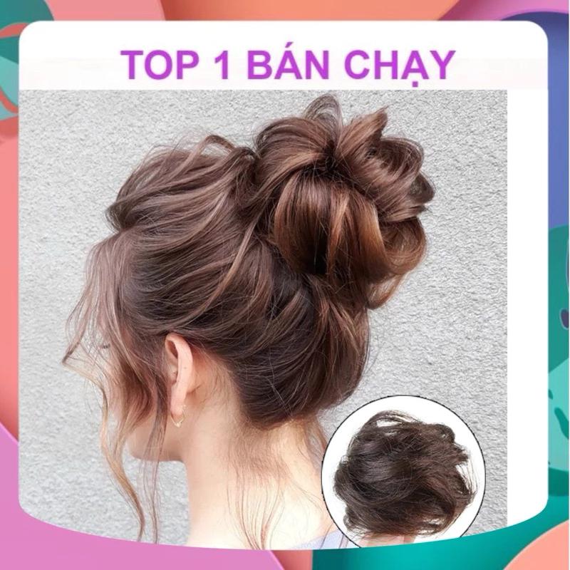 [HÀNG SIÊU CẤP] TÓC GIẢ BÚI LƠI SANG CHẢNH CHO NỮ DỄ DÙNG SIÊU RẺ