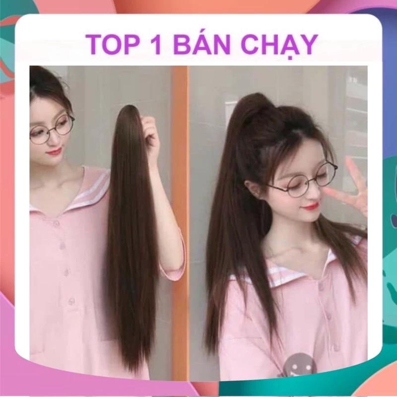 [HÀNG SIÊU CẤP] TÓC GIẢ NGOẠM THẲNG DÀI 55-60CM CHẤT TƠ HÀN QUỐC NGOẶM TO CHẮC CHẮN