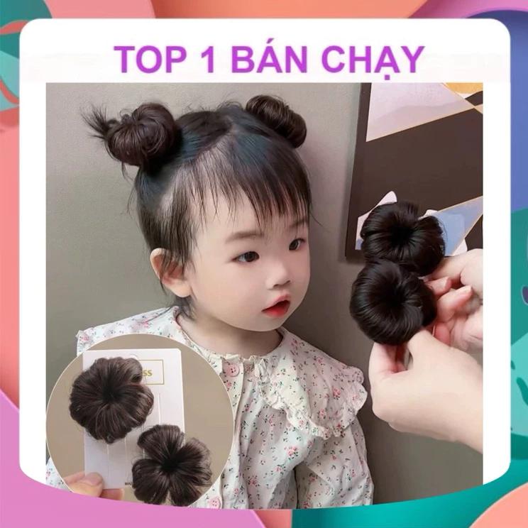 ?HÌNH THẬT? SET 2 BÚI MINI TÓC GIẢ CHO BÉ SỐ LƯỢNG LỚN
