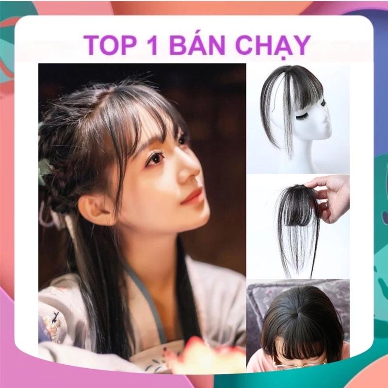 [HÌNH THẬT] TÓC GIẢ MÁI THƯA 3D KÈM HÌNH THẬT
