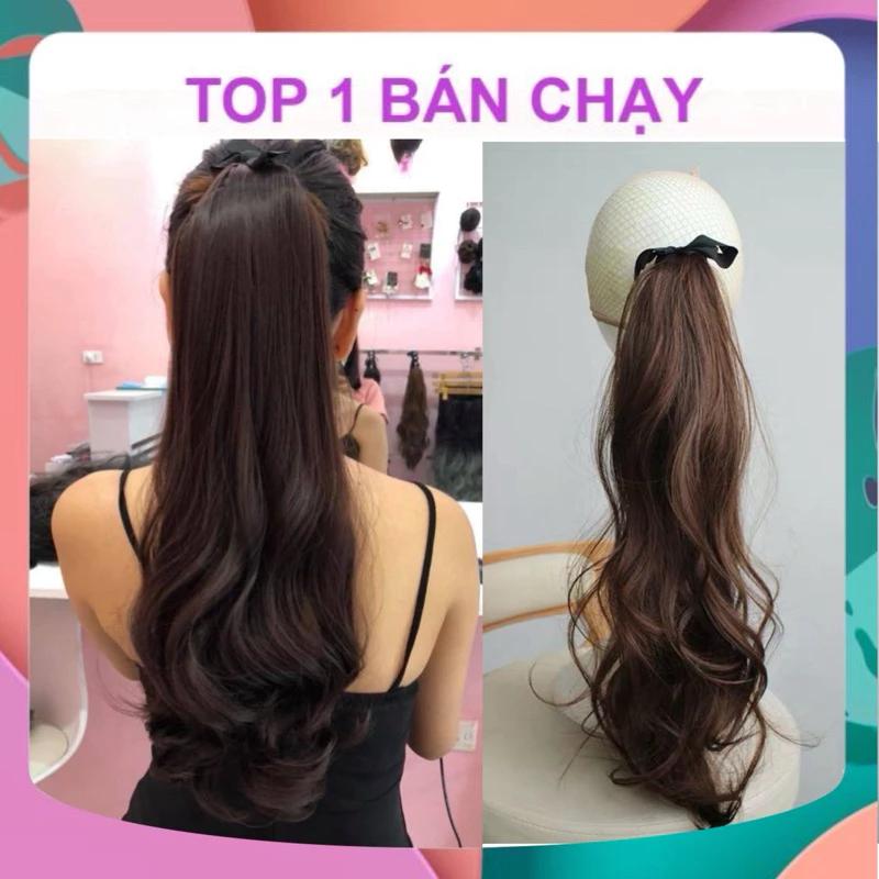 [HÌNH THẬT+VIDEO] TÓC GIẢ NỮ CỘT XOĂN XOĂN SÓNG DÀI SỈ TOÀN QUỐC