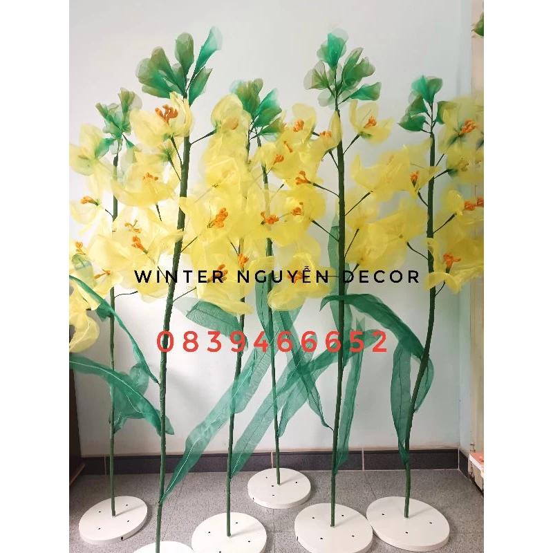 Hoa vải khổng lồ dùng trang trí studio, trắng trí tiệc