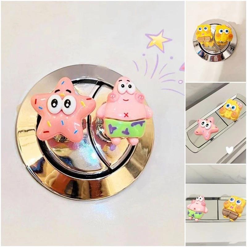 Hoạt Hình Nút Vệ Sinh Báo Chí SpongeBob Phòng Tắm Máy Bơm Nước Nắp Nút Đồ Dùng Gia Đình