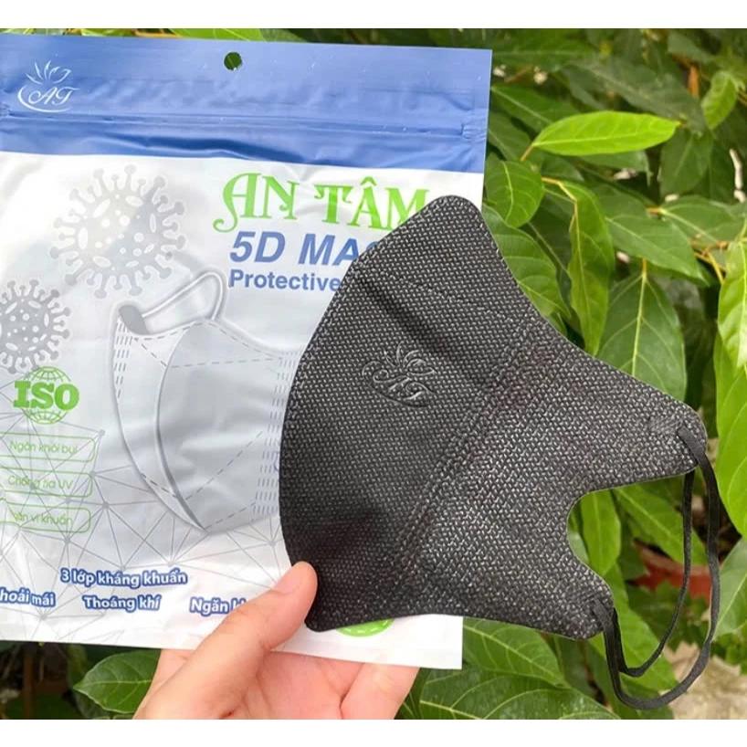Hộp 100 chiếc khẩu trang 5d An Tâm / An Mask / Bảo Kan 3 lớp kháng khuẩn - khẩu trang y t ế cho người lớn