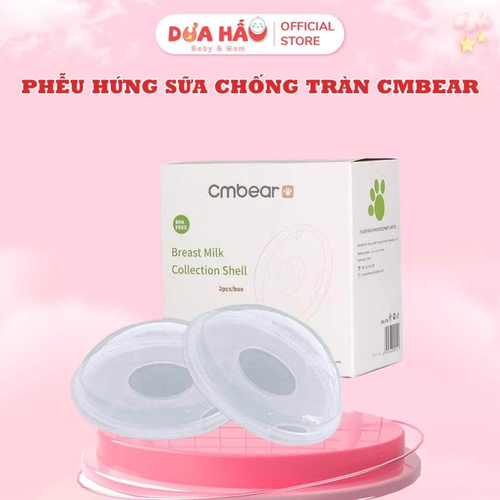 Hộp 2 Phễu Hứng Sữa Chống Tràn CMBEAR Chất Liệu An Toàn, Tiện Lợi Shop Dưa Hấu Baby & Mom