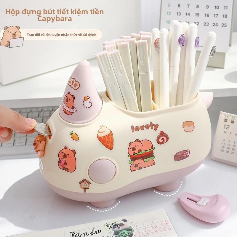 Hộp đựng bút chì hình heo đất hoạt hình sáng tạo cho trẻ em dễ thương