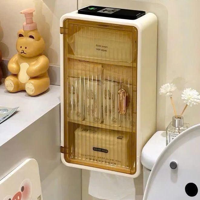 Hộp đựng giấy, đựng mỹ phẩm, đựng đồ đa năng 3 tầng chống bụi, chống nước HTA25