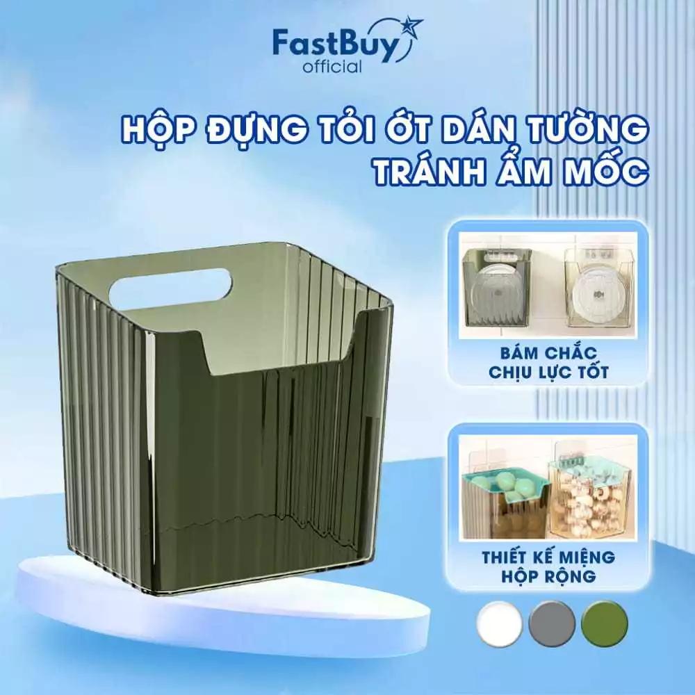 Hộp Đựng Hành Tỏi Tránh Ẩm Mốc Kèm Miếng Dán Treo Tường Thông Minh,Hộp Đựng Tủ Lạnh Giúp Tủ Lạnh Luôn Gọn Gàng