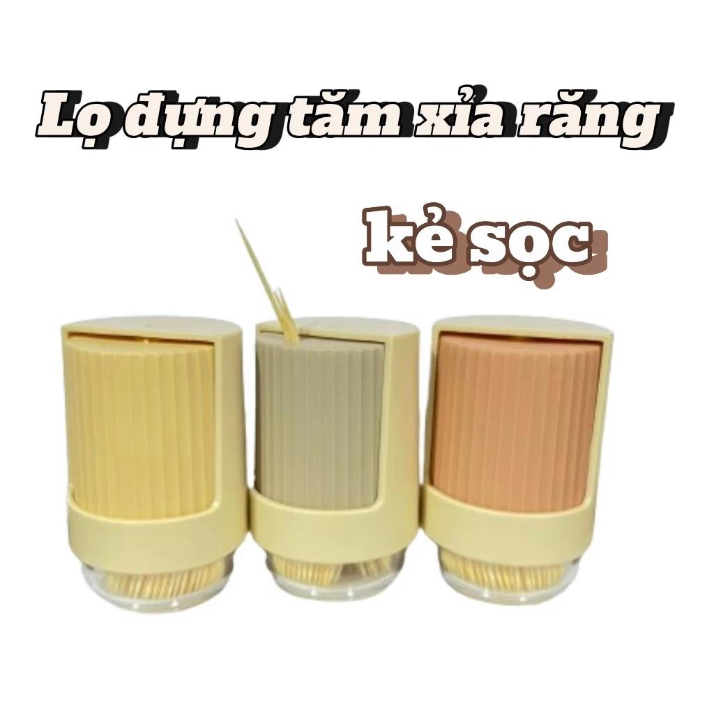 Hộp đựng tăm sọc 2492, lọ đựng tăm kiểu dáng sang trọng chất liệu cao cấp