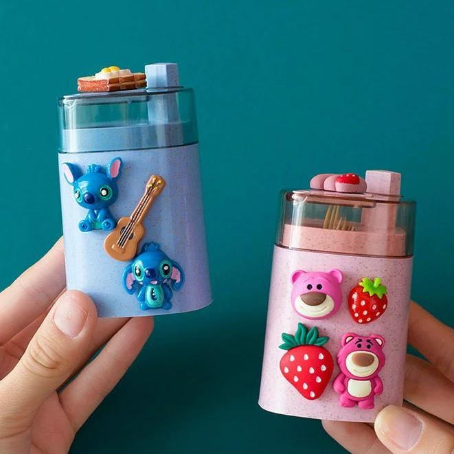 Hộp đựng tăm xỉa răng bấm nhấn bật tự động - thiết kế sang trọng