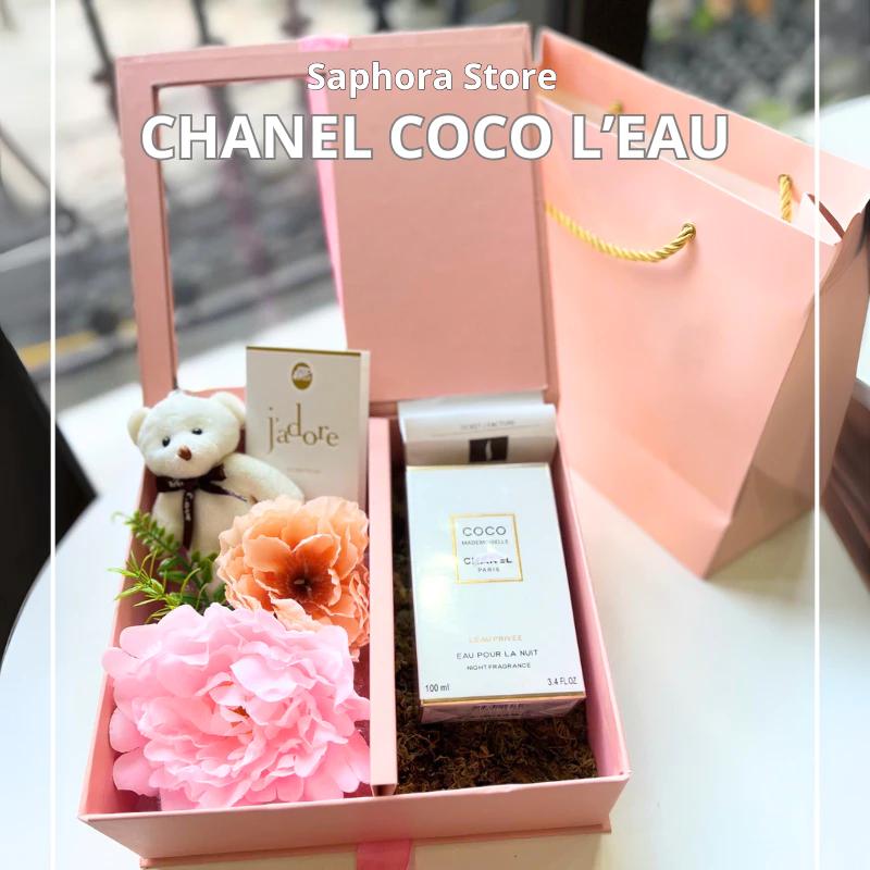 Hộp quà nơ hồng, Nước Hoa Chanel Coco Mademoiselle L’eau Privee 100ml, Nước Hoa thơm lâu, quyến rũ