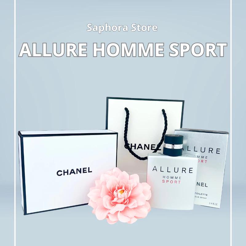Hộp Quà Tặng Nước Hoa Chanel Allure Homme Sport EDT 100ml_ Hương Thơm Lôi Cuốn, Nam Tính