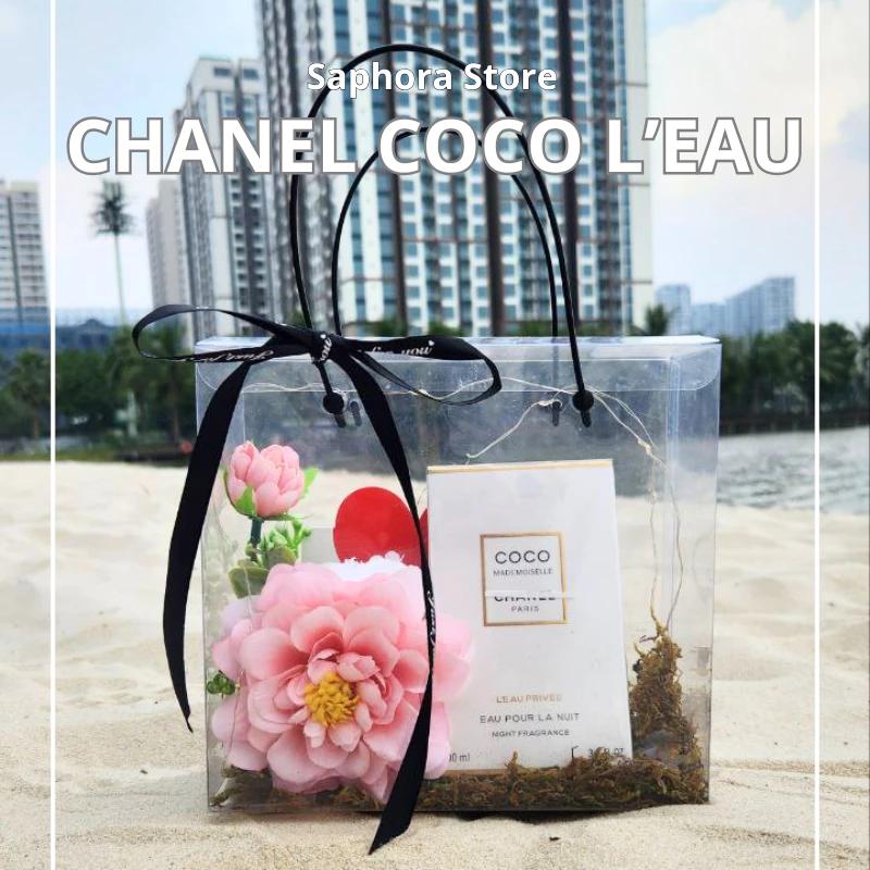 Hộp quà tặng trong suốt, Nước Hoa Chanel Coco Mademoiselle L’eau Privee 100ml, quà tặng ý nghĩa