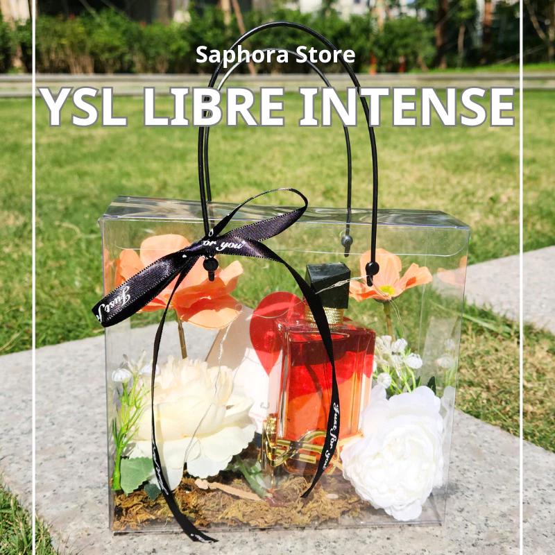 Hộp quà tặng trong suốt, Nước hoa nữ YSL Libre Intense 90ml - Quà tặng Giáng sinh, Valentine, 8/3