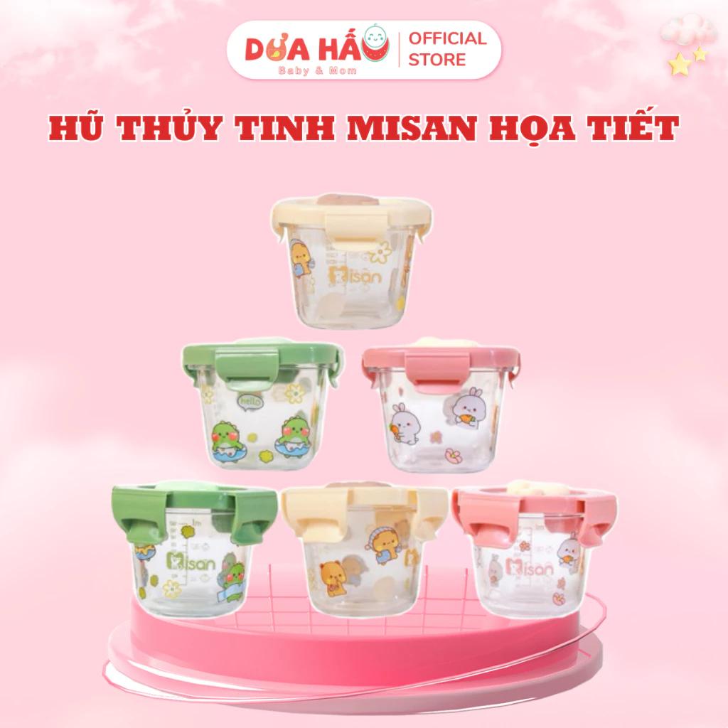 Hũ Thủy Tinh, Hộp Trữ Đông, Cốc Nấu Cháo Chia Vạch 220 ml Chịu Nhiệt An Toàn Cho Bé