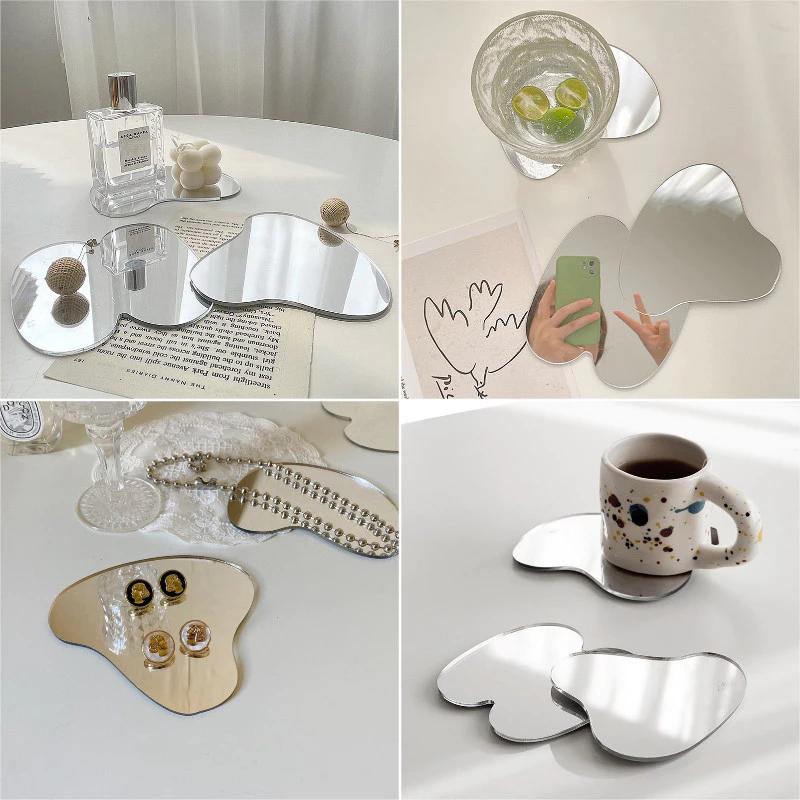 Ins Không Đều Cup Placemat Đơn Giản Acrylic Ăn Coaster Hộ Gia Đình Chịu Nhiệt Cốc