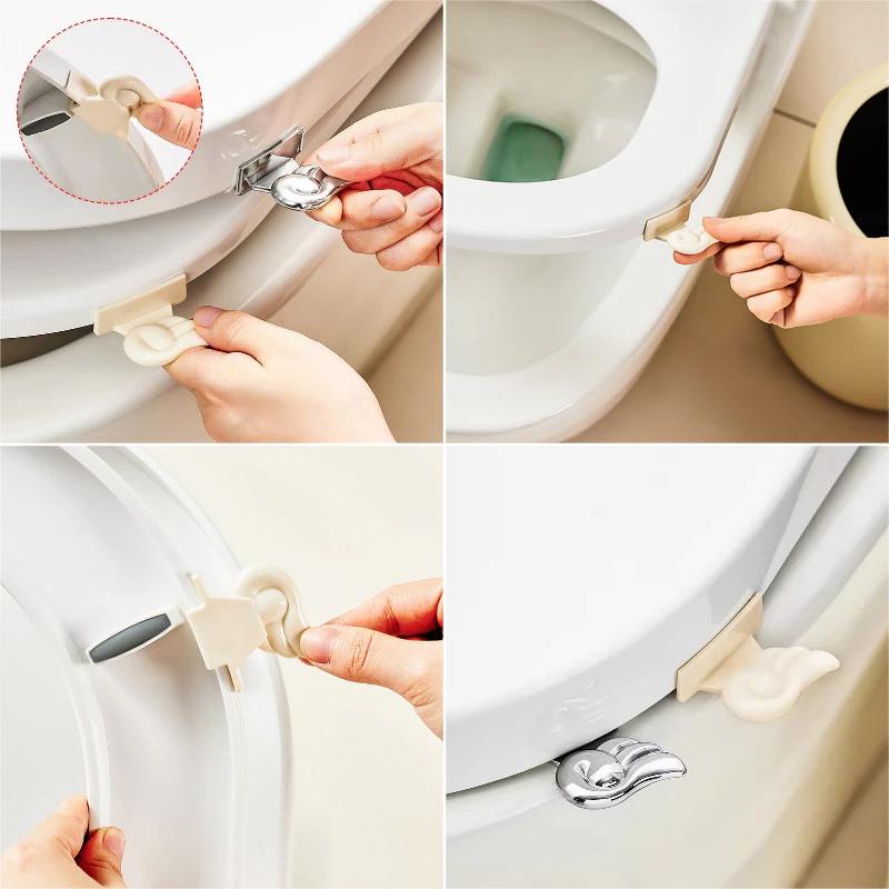 Ins Phong Cách Vệ Sinh Nắp Nâng Cánh Hình Nắp Nâng Hộ Gia Đình Dụng Cụ Vệ Sinh Tiếp Liệu