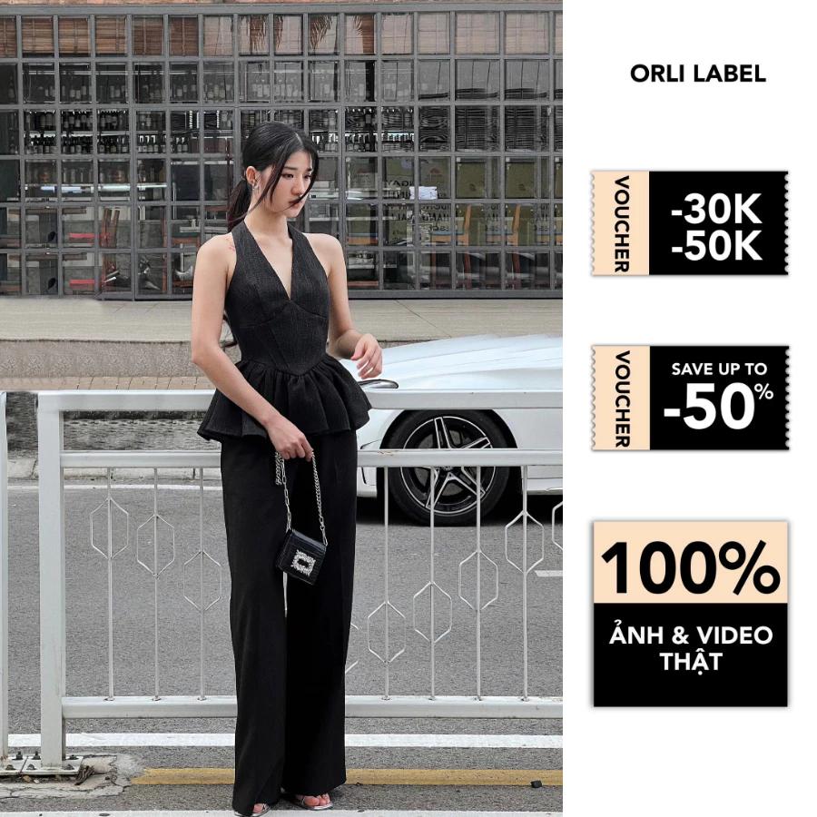 Jesmyn Shirt - Aó tweed cổ yếm - Orli Label