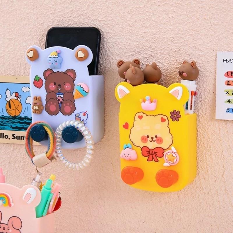 Kệ dán tường kiểu dáng con vật - Giá treo tường đa năng đựng đồ cá nhân, đỡ điện thoại remote, hộp dán tường dễ thương