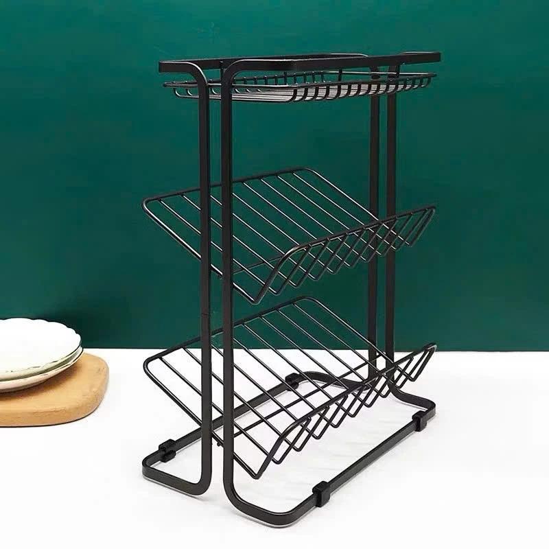 Kệ Đựng Gia Vị - Đựng Đồ Dùng Nhà Bếp Sơn Tĩnh Điện Chắc Chắn, Kệ Để Gia Vị Nhà Bếp 1110 Nghiêng 3 tầng Kệ gia vị, kệ mỹ