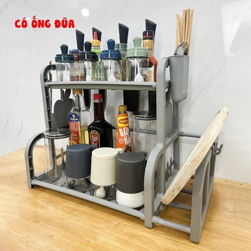 Kệ đựng gia vị nhà bếp, kệ đựng đồ gia vị, kệ nhà bếp chữ B TASHUAN 3623 - Hàng Việt Nam