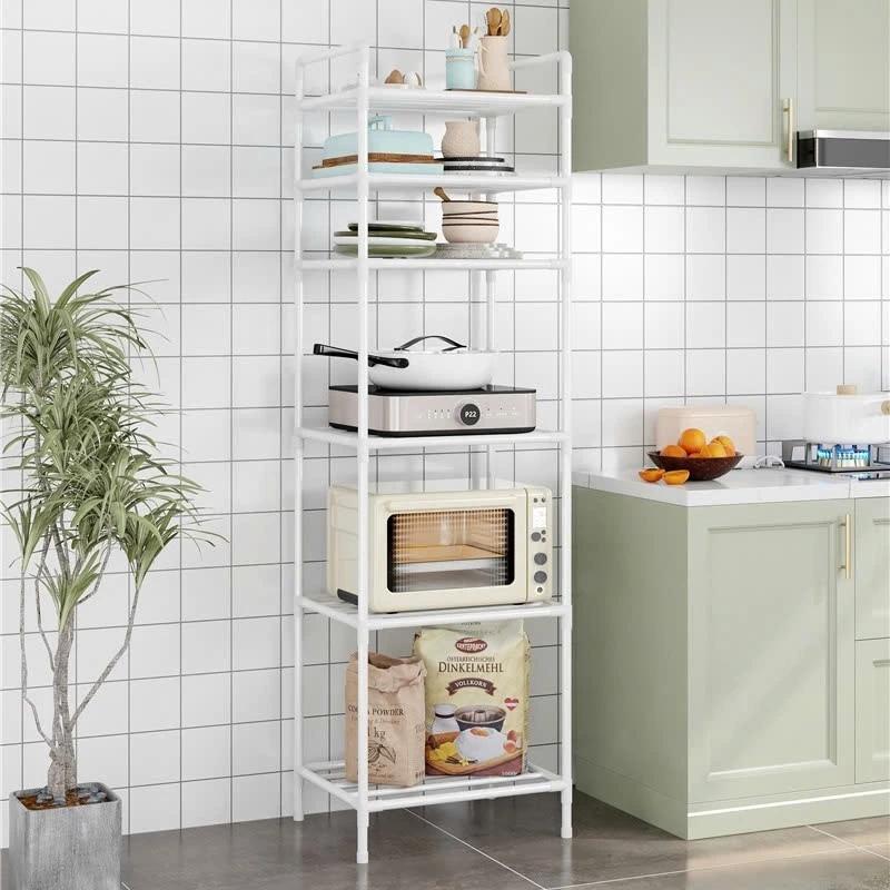 Kệ Nhà Bếp 6 Tầng - Kệ Để Đồ Đa Năng Bằng Sắt Sơn Tĩnh Điện Lắp Ráp Đơn Giản Tiện Lợi