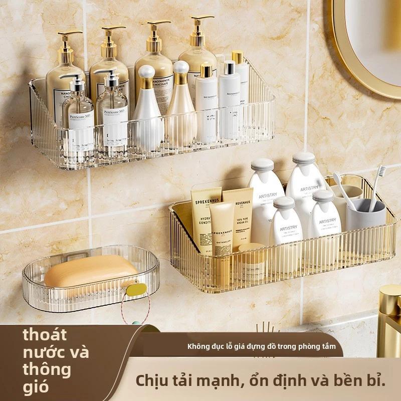 Kệ phòng tắm sang trọng nhẹ nhàng, Giỏ đựng đồ vệ sinh treo tường