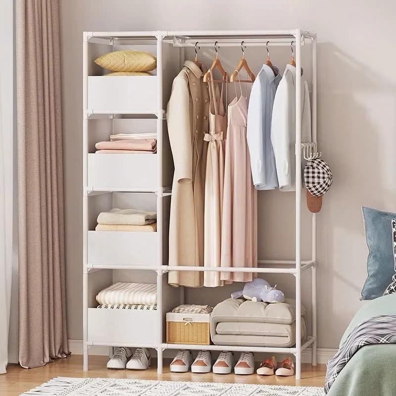 Kệ Treo Quần Áo Bằng Kim Loại - Tủ Treo Quần Áo Láp Ráp H10 Tiện Lợi Thông Minh Dễ Dàng