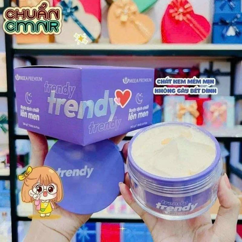 Kem Body Trendy Meea Chính Hãng Dưỡng Trắng Da Toàn Thân Tặng Kèm Ủ Trắng