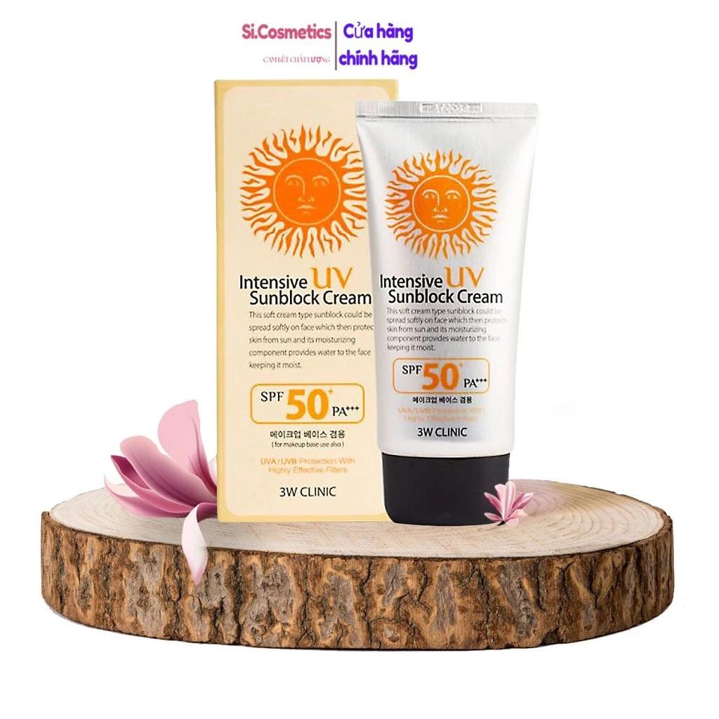 Kem Chống Nắng 3w Clinic Uv Sunblock Cream Spf 50+ Pa+++ 70