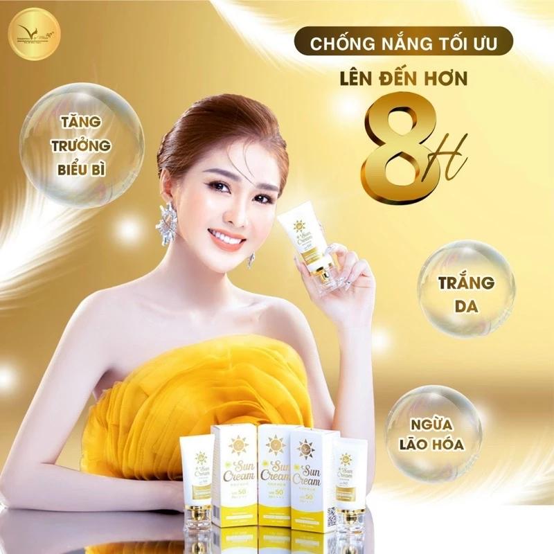 Kem Chống Nắng Sun Cream, Chống Nắng Vật Lý Trang Điểm nhẹ lên đến 8h