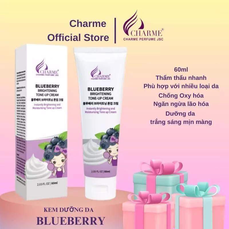 Kem dưỡng da mặt Blueberry Brightening Tone-Up Cream Charme nâng tone tự nhiên trắng sáng mịn màng 60ml