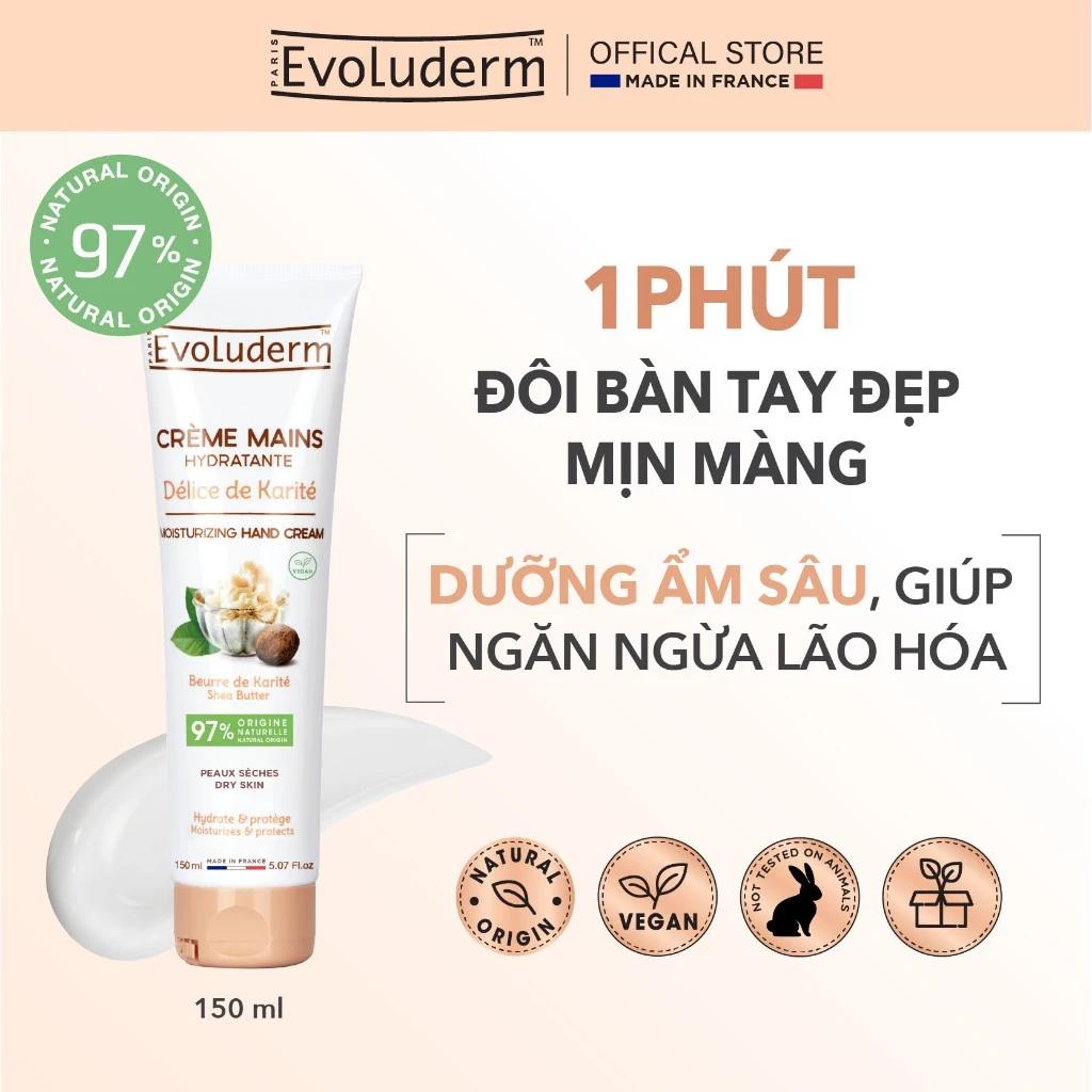 Kem Dưỡng Da Tay Evoluderm Làm Mềm & Bảo Vệ Da Tay Chiết Xuất Bơ Hạt Mỡ 150ml