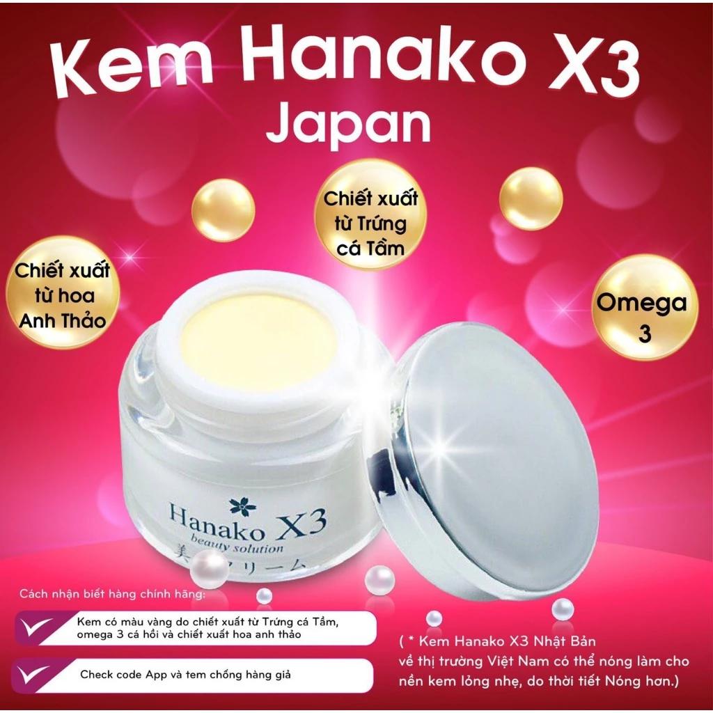 Kem Face Hanako Nhật Bản Dưỡng Trắng Da Hũ 12g