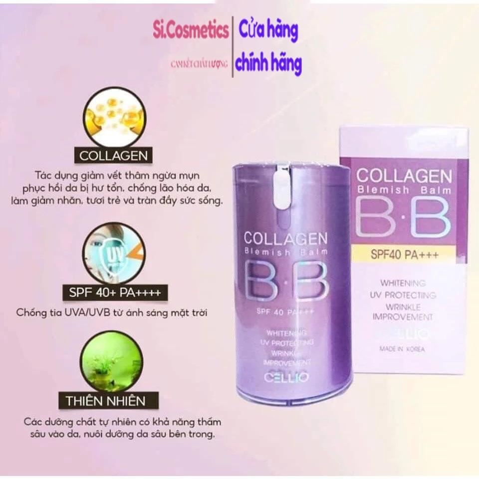 Kem nền BB Collagen Cellio Hàn Quốc Tone 21 chính hãng 40ml