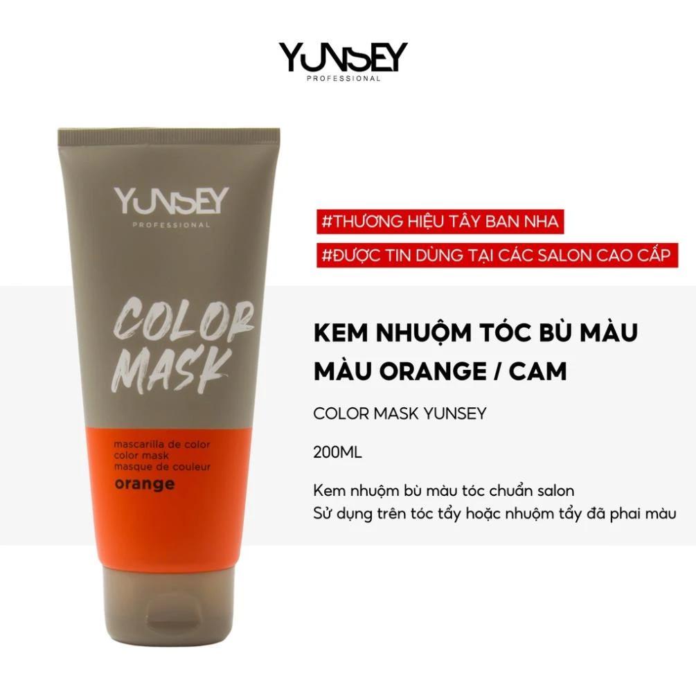 Kem nhuộm dưỡng tóc màu cam Color Mask Yunsey 200ml