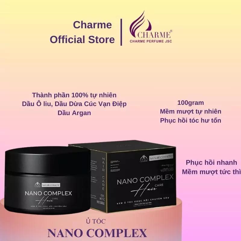 Kem ủ tóc Charme Nano Complex Hair Care 100gram bổ sung dưỡng chất phục hồi tóc hư tổn