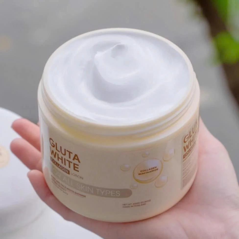 Kem ủ Trắng Da Gluta White Thái Lan hũ đại 600gr không bết dính, siêu thấm, siêu trắng full tem chính hãng